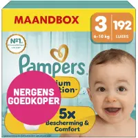 Pampers 3x Premium Protection Luiers Maat 3 (6-10 Kg) 64 Stuks