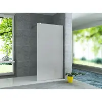 Aloni Douchewand, openslaande douchecabine, melkglas, volledig satijn, 8 mm (breedte x hoogte) 800x2000 mm