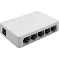 Qoltec - Netwerkswitch - Gigabit - 5 Poorten - Snelle Ethernet