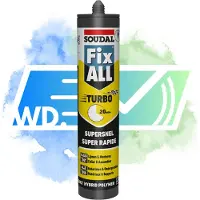 Soudal Fix - All Turbo | Lijmkit | Wit | 290 ml - 153987