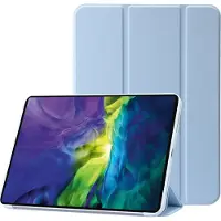 Mobigear Tablethoes geschikt voor Apple iPad 10 (2022) Hoes | Tri-Fold Gel Bookcase - Blauw