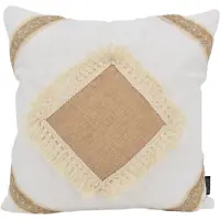 NOVÉE Square jute | 45 x 45 cm | kussenhoes | katoen/jute