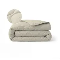 Zelesta Special Seersucker Zomerdekbed - Amandelmelk Beige 160x220cm