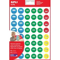 APLI Kids beloningsstickers Happy Smile, groot, blister met 12 vellen - 2 stuks