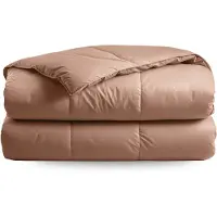 Zelesta Deluxe Uni Satijnkatoen Zomerdekbed - Aarderood 140x200cm
