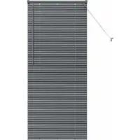 vidaXL Venetiaanse jaloezie Donkergrijs 175 x 70 cm 25 mm Aluminium