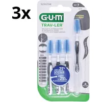 Gum Trav-ler Ragers 2.6 mm Zwart - 3 x 4 stuks - Voordeelverpakking