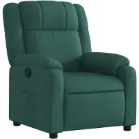 vidaXL Relaxfauteuil donkergroene stof