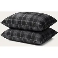 HappyBed Kussenslopen Grey tartan 40x80 cm - Kussensloop set 2 stuks - 100% Microvezel - Ultieme slaapcomfort
