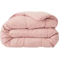 Zelesta Pure Uni Zacht Roze 160x220cm - Katoenen dekbed zonder overtrek - Wasbaar dekbed - Hoesloos dekbed - 2 in 1 Dekbed met vaste overtrek