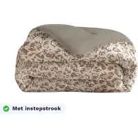 Zelesta Royalbed Sand panter 240x200 - Dekbed zonder overtrek - met Instopstrook - Wasbaar dekbed met Vaste Overtrek - All year zomerdekbed & winterdekbed