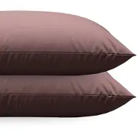 Zelesta Comfort uni diamond Kussenslopen Set van 2 - Bordeaux 80x80cm