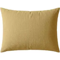 Zelesta Deluxe Katoen Mousseline Kussensloop Set Van 2 - Oker 80x80cm