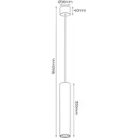 Fantasia TABOO pendel GU10 (excl) zwart + geborsteld brons