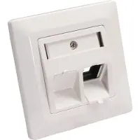 Logilink Wandcontactdoos voor 2 Keystone modules / wit (RAL9010)