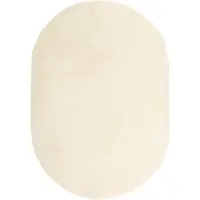 vidaXL Hoogpolig vloerkleed NAVARRA 300x200 cm polyester crèmekleurig