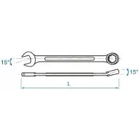 King Tony Spanner, tony Llave combinada L:41mm