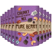 Verse Klassenoten 10x Chunky Chocolade en Noten Mix Pure Berry 150 gr