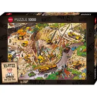 Heye Puzzle Lock Tonio Wanted! - Puzzel 1000 stukjes - Cartoonillustratie Jean-Jaques Loup - Afmeting 50 x 70 cm