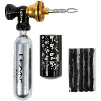 Lezyne Tubeless CO2 Blaster, CO2-pomp, zwart, messing, zilver