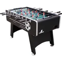Cougar Arena voetbaltafel in zwart | Tafelvoetbal tafel incl. 4 ballen en scoreteller | Indoor voetbal tafel voor kinderen & volwassenen 141x75x88 cm