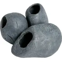 Superfish Aquarium Decoratie Fish Cave 3 Grijs 16 X 13,3 X 17,8 Cm