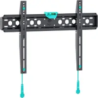 ONKRON Universele TV-wandhouder voor schermen van 43-85 inch, geschikt voor televisies tot 68 kg, met een ultradun ontwerp, VESA-compatibiliteit van 75x75 tot 600x400, veelzijdig inzetbaar, kleur: zwart