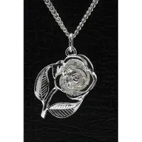 MOOYE ® - Collectie Zilveren Roos ketting hanger