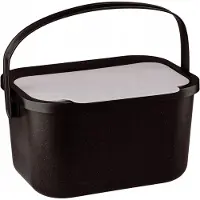 Practic Praktische Bio Afvalbak Keuken Compostbak 4,5L - Zwart