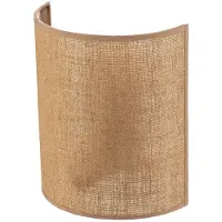 Duolla Wandlampe , Jute, dimbare, Roestbruin, Woonkamer, Stof, Landhuis / Rustiek
