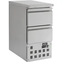 CombiSteel Koelwerkbank 109L - 2 laden 1/1 GN - +2/+8°C - 0.12kW - 230V - 435x700x870mm