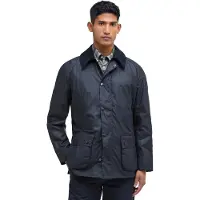 Barbour Regular Fit ASHBY wax jas donkerblauw