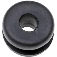 TRU COMPONENTS TC-10820704 Kabeldoorvoering Klem-Ø (max.) 4 mm Plaatdikte (max.) 1 mm PVC Zwart 1000 stuk(s)