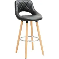 OEM Deluxe barkruk, groen, met lederlook en rugleuning