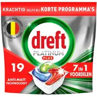 Dreft Vaatwastabletten Platinum Plus All In One 19 Stuks