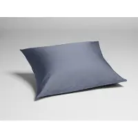 Yumeko Kussensloop Katoensatijn 60x70 Blauw - Eco, Bio & Fairtrade