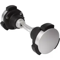 Alberts 415662 LOCINOX veiligheidsknoppaar KIDLOC, geanodiseerd aluminium met polyamide, voor slottypen met een krukstift van 8 mm, met veiligheidsopening door gelijktijdig indrukken en draaien