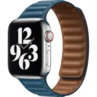 Mobigear Bumpy - Apple Watch Series 1 (42mm) Bandje Magneetsluiting - Bruin / Blauw