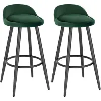 OEM Groene barkrukken met rugleuning, ergonomisch ontwerp, zithoogte 69 cm, voor de keuken