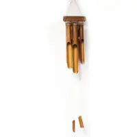 Ancient Wisdom - Wierook - Bamboe windgong multicolor 6 middelgrote buizen - geur - aromatherapie - ontspanning - spiritueel - rust - energie