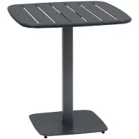 Hespéride Tuintafel voor 2 personen van staal met lattenblad ALEGORIA