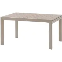 Hespéride Uitschuifbare tuintafel voor 10 personen van aluminium met houteffect ÉVASION