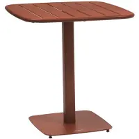 Hespéride Tuintafel voor 2 personen van staal met lattenblad ALEGORIA