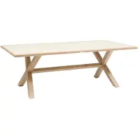 Hespéride Aluminium tuintafel voor 8 personen met kruisvormig onderstel AXIOME