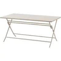 Hespéride Rechthoekige opvouwbare tuintafel voor 6 personen van staal, model GREENSBORO
