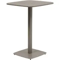 Hespéride Hoge tuintafel voor 2 personen van staal met vierkant onderstel ALEGORIA