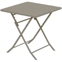 Hespéride Vierkante opvouwbare tuintafel voor 2 personen van staal, model GREENSBORO