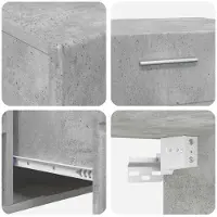 vidaXL Tv-meubelset FLORIN 3 st 150 x 39 x 30 cm Betongrijs