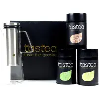 Tastea Just Chill Iced Box - 3 Iced teas - Losse groene- & vruchtentheeën - Green Dream, Sunset, Tutti Frutti en Theekan