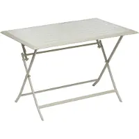 Hespéride Rechthoekige opvouwbare tuintafel voor 4 personen van aluminium AZUA